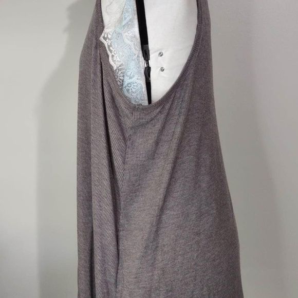 NWT 1X ODDY  Gray Tunic Blouse 22” pit-pit 30” length fits like XL C3454 - Picture 3 of 6